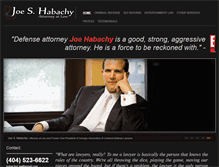 Tablet Screenshot of habachylaw.com
